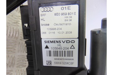 Elevalunas trasero izquierdo, Audi A4 Avant (8E) 2.7 Tdi (Dpf) 2008, 8E0959801E