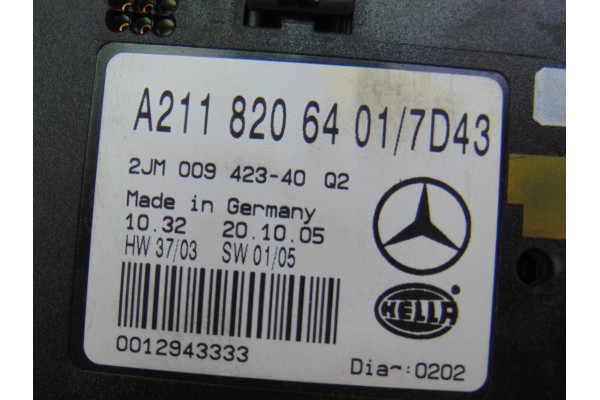 Luz interior, Mercedes-benz Clase e (Bm 211) Berlina E 280 Cdi (211.020) 2005, A2118206401