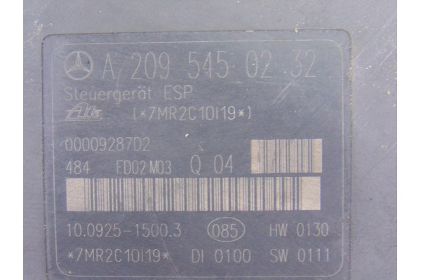 Abs, Mercedes-benz Clase C (Bm 203) Sportcoupe C 220 Cdi (203.706) 2004, A0034319412