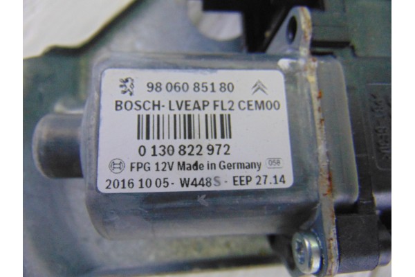 Elevalunas delantero derecho, Peugeot 508 Sw Active 2017, 9806085180