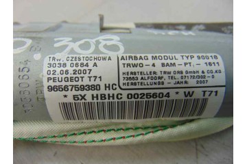 Airbag cortina delantero derecho, Peugeot 308 Sport 2007, 9656759380