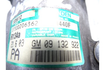 09132922  COMPRESOR AIRE ACONDICIONADO OPEL ASTRA G BERLINA Comfort 2003 09132922 207992 OPEL - 3