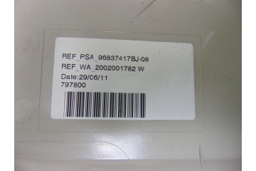 Parasol izquierdo, Citroen C4 Picasso Exclusive 2011, 96837417BJ