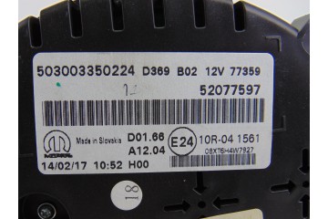 Cuadro instrumentos, Fiat 500X (334) Mirror 2017, 52077597