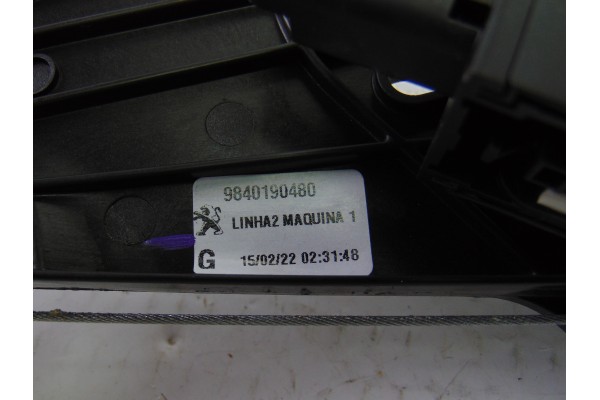 Elevalunas trasero izquierdo, Peugeot 5008 Active 2017, 9840190480
