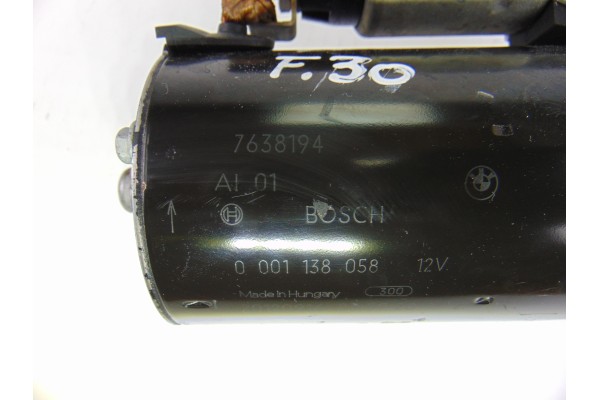 Motor arranque, BMW Serie 3 Berlina (F30) 328i 2012, 7638194 usado 6