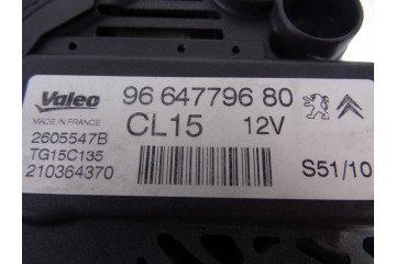 9664779680 ALTERNADOR PEUGEOT 207