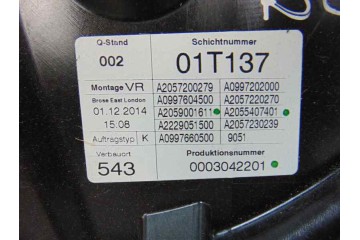 Elevalunas delantero derecho, Mercedes-benz Clase C (Bm 205) Berlina C 300 CDI BlueTEC Hybrid (205.012) 2014, A2057200279