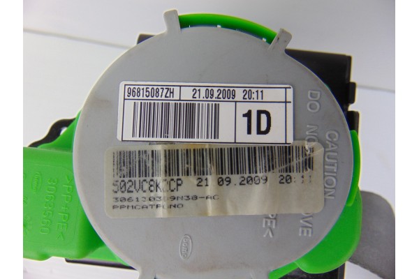 Cinturon seguridad delantero derecho, Citroen Berlingo Combi SX Multispace 2009, 96815087ZH usado 6