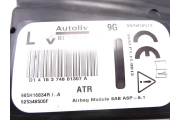 985H16834R  AIRBAG LATERAL IZQUIERDO RENAULT CLIO IV Dynamique 2014 985H16834R 208477 RENAULT - 1