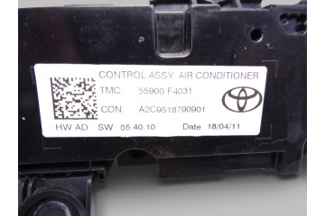 Mando climatizador, Toyota C-hr (X10) Hybrid Active 2018, 55900F4031
