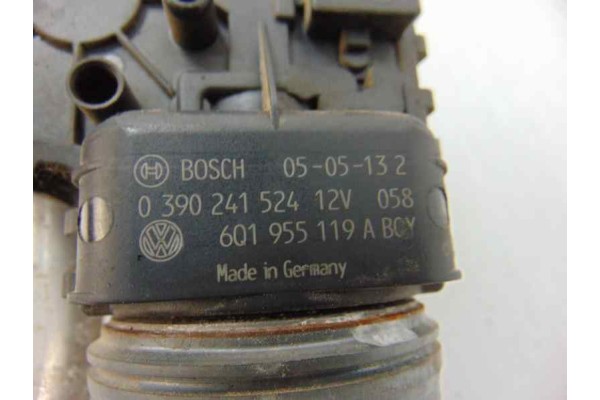 Motor limpia delantero, Skoda Fabia (6Y2/6Y3) Comfort 2005, 6Q1955119A usado 6