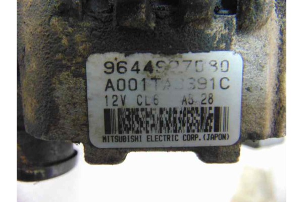 Alternador, Fiat I Scudo (222) 1.9 D EL Caja cerrada 2003, 9644927080 usado 6