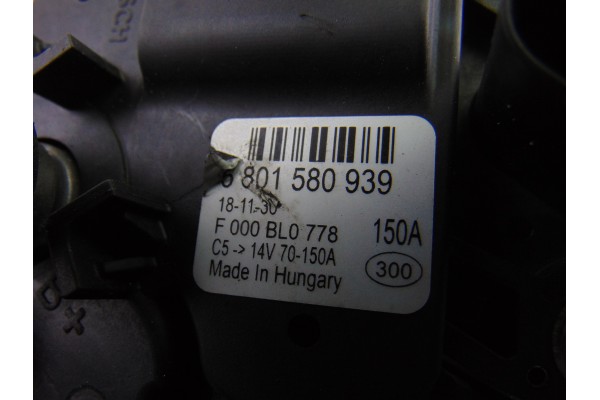 Alternador, Iveco Daily Furgón Caja cerrada 45C... batalla 3000 2019, 5801580938 usado 6