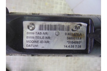 Radiador agua, Bmw Serie X3 (E83) 2.0d 2005, 3403470A