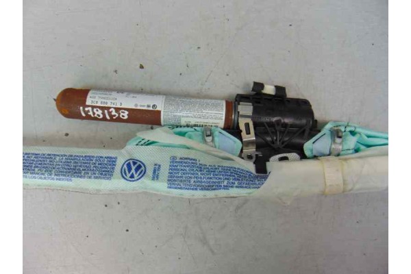 Airbag cortina delantero izquierdo, Volkswagen Passat Berlina (3C2) Highline 2008, 3C0880741D