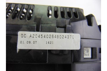 Cuadro instrumentos, Mercedes-benz Clase C (Bm 204) Berlina C 180 Kompressor (204.046) 2008, A2045402648