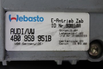 Techo electrico, Audi A6 Berlina (4B2) 2.5 Tdi 2001, 8D0877255C