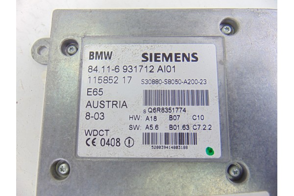 Módulo electrónico, BMW Serie 7 (E65/E66) 740d 2007, 6931712 usado 7