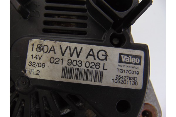Alternador, Volkswagen Passat Berlina (3C2) Advance 2005, 021903026L