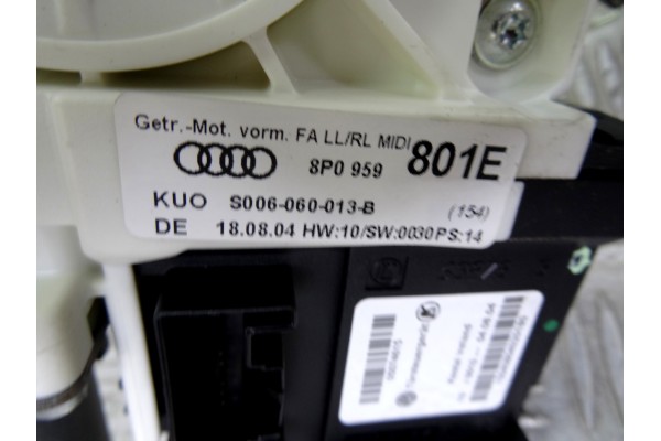 8P0959801E  ELEVALUNAS DELANTERO IZQUIERDO AUDI A3 SPORTBACK (8PA) 2.0 TDI Ambiente 2004 8P0959801E 210427 AUDI - 3