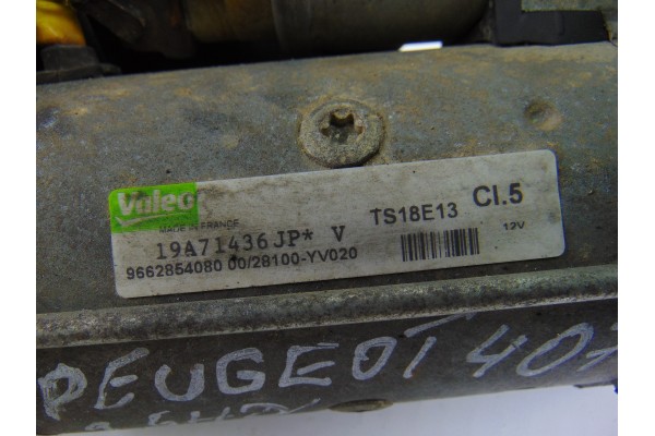 Motor arranque, Peugeot 407 ST Confort 2006, 9662854080