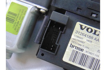 Elevalunas trasero izquierdo, Volvo V50 Familiar D4 Kinetic 2011, 31264188AA
