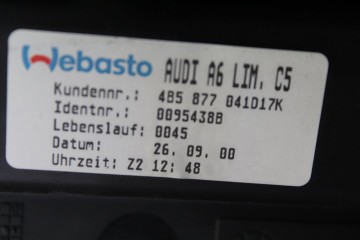 Techo electrico, Audi A6 Berlina (4B2) 2.5 Tdi 2001, 8D0877255C