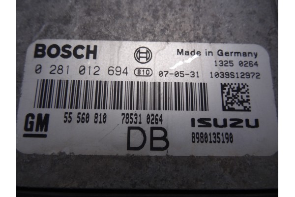 55560810  CENTRALITA MOTOR UCE OPEL ASTRA H BERLINA Cosmo 2007 55560810 210123 OPEL - 2