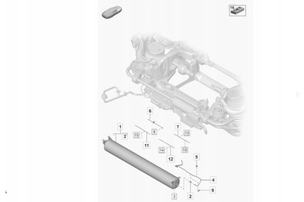 Air tank PORSCHE TAYCAN TURBO S 9J1616202A