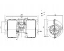 DCED43_C 24V blower fits to RVI MAGNUM 09 90 Car type trucks