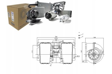 DCED43_C 24V blower fits to RVI MAGNUM 09 90 Catalog number of the original RENAULT TRUCKS 5001826689 RENAULT TRUCKS 5001829115