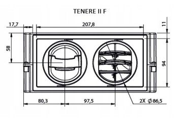 Tenere II F 12V 3kW Water Heater Part manufacturer Siroco