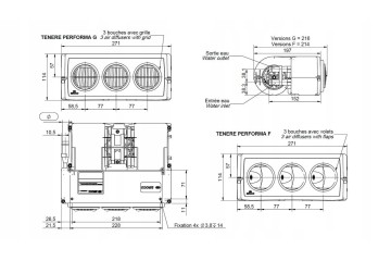Water heater Tenere Performa F 12V 6 2kW Catalog number of the part 01606706