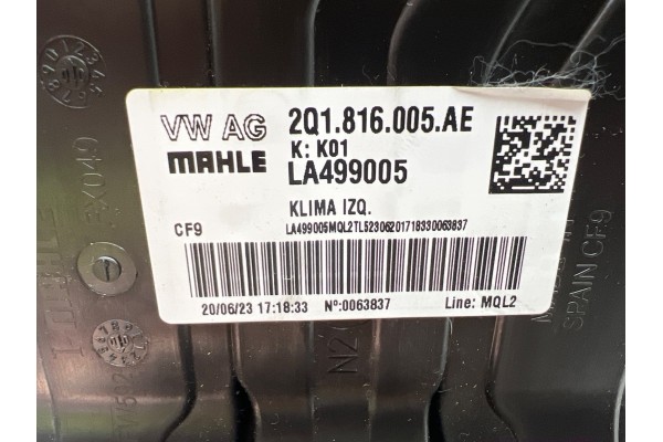 Ventilador del soplador de calefacción para Seat Ibiza V 2Q1816005AE 