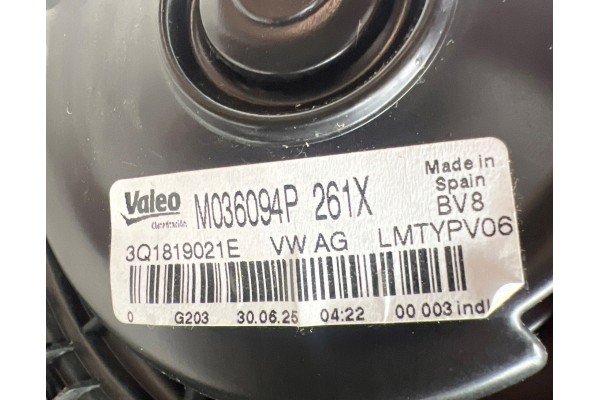 Ventilador del soplador de calefacción para VW Passat B8 5WB816001E N