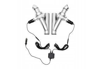 EXHAUST THROTTLE 12V 63MM DUAL VALVE WITH REMOTE CONTROL
