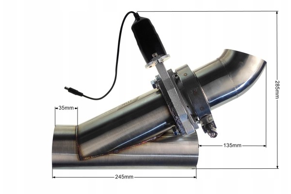 Electronic exhaust throttle 63mm with remote control Catalog number of the part IN PP EL YY25