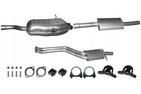 BMW 3 E46 2 0 2 5 2 8 320i 323i 328i 1998 9 2000 SILENCER SET LAYOUT