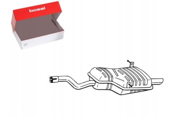 Exhaust system silencer rear BOSAL 247 515 Product weight 9 92 kg