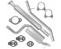 Muffler set Volvo V50 03 12 2 0 D Estate CLIPS