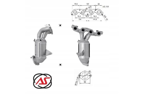 Catalytic converter HYUNDAI i20 1 2i 16V 10 2014 5 2018 Euro6 EAN GTIN 8435247753587
