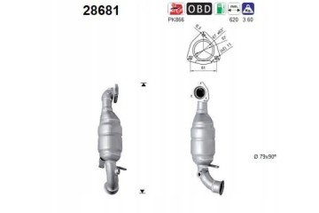 CATALYTIC CONVERTER 28681 AS CITROEN MINI Packaging status original