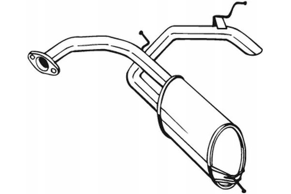 SILENCER BOSAL 278585 HONDA CIVIC 1 4 05 278 585 BOSA BOSAL Car type passenger cars