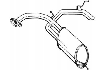 SILENCER BOSAL 278585 HONDA CIVIC 1 4 05 278 585 BOSA BOSAL Car type passenger cars