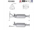 PARTICULATE FILTER FAP DPF FD1053 AS VOLVO S60 Packaging status original