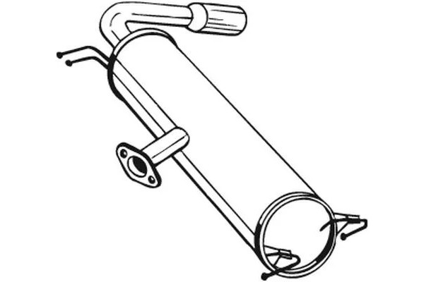 Bosal 228-467 Silenciador trasero de escape