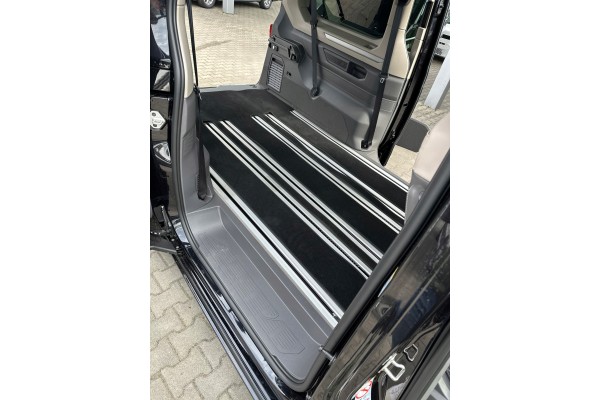 Velour rugs rear VW Multivan T7 L2 long anthracite Car type cargo vans RVs passenger cars