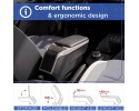 Reposabrazos para Toyota Aygo X, 2025- , Gris Titanio