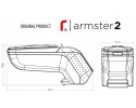 Reposabrazos para Toyota Aygo X, 2025- , Gris Titanio